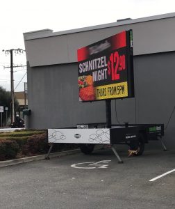 the sign from the motel that was blocking disabled parking - so much for wheelchair accessibility