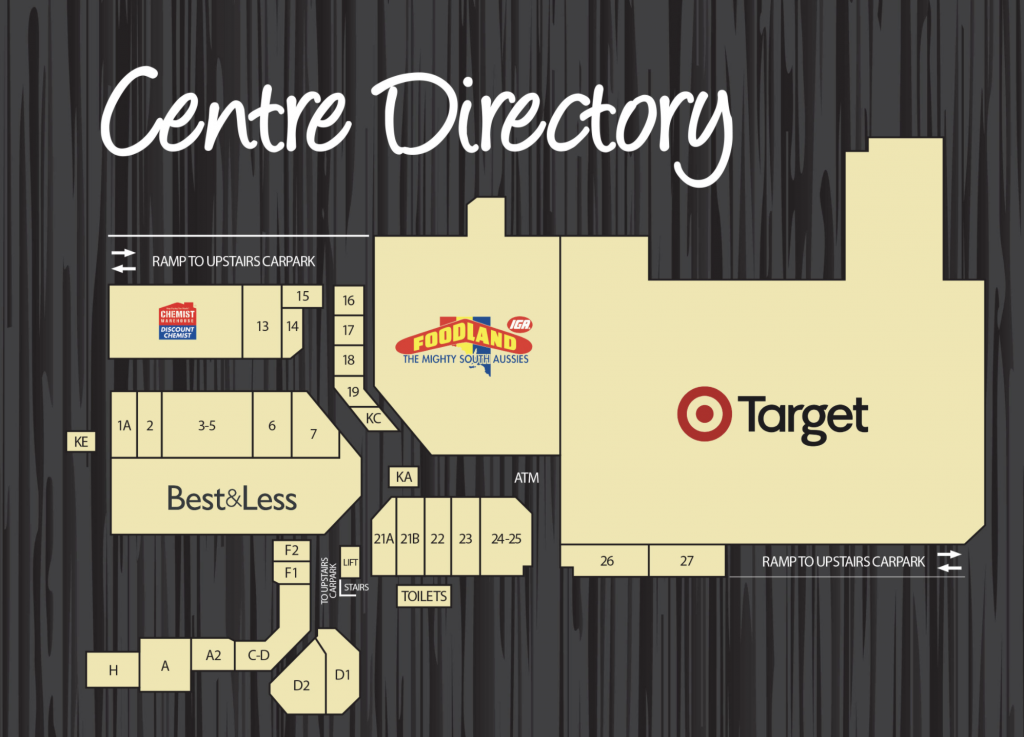 a map showing the location of the shops - Sefton Plaza Accessibility