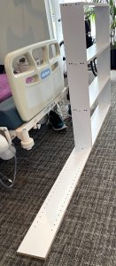 the 2nd half of the bookshelf has started