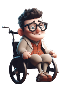 Is Australia still the lucky country? - a young man in glasses on a wheelchair